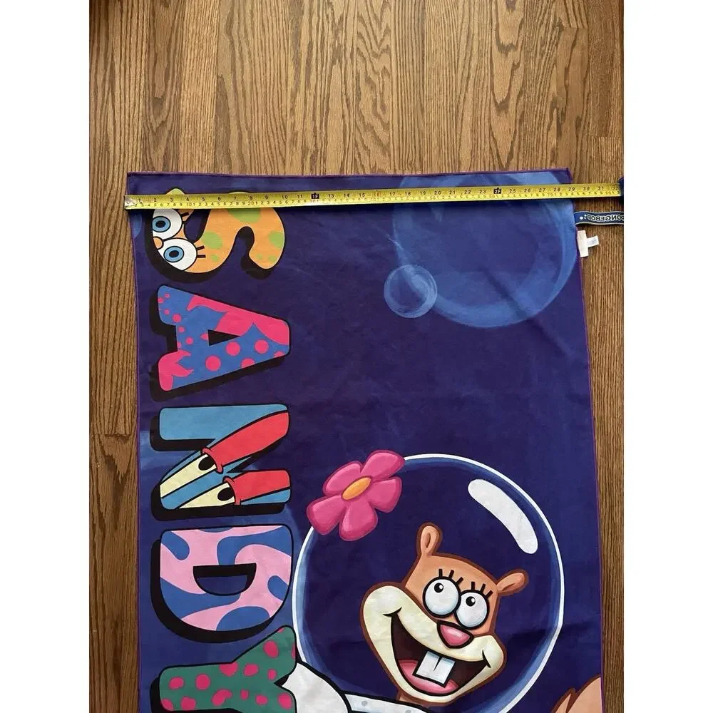 Sandy Cheeks SpongeBob Beach Towel Thin Beach Tech Eco-Friendly Microfiber 59x29